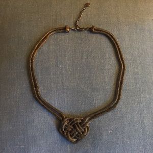 Vera Wang gun metal necklace.